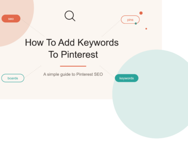 How To add Keywords Pinterest